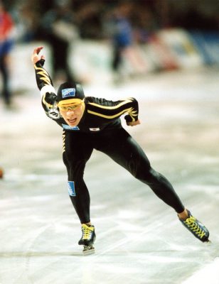 長野オリンピックを目指していた大学１年生の頃。